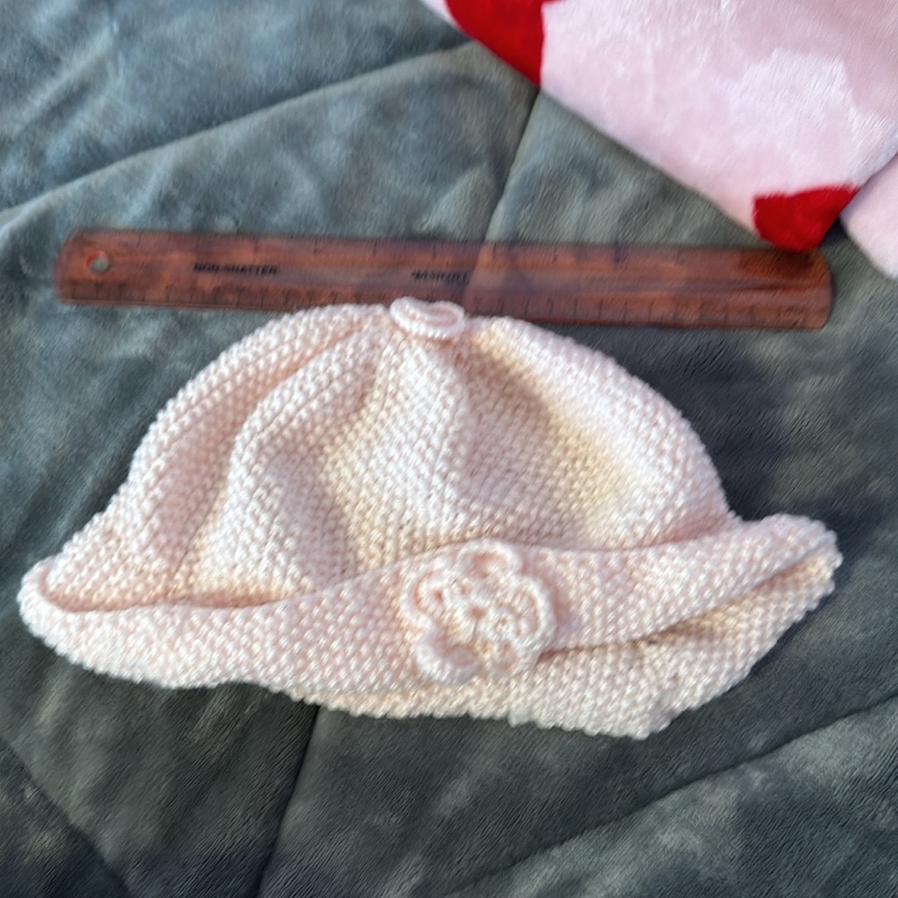 Handmade Pink Crochet Hat - Picture 2 of 3